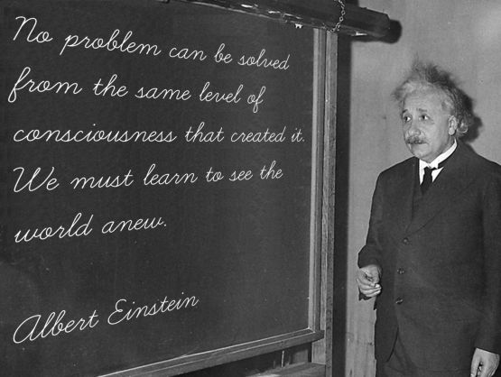 no problem can be solved einstein quote